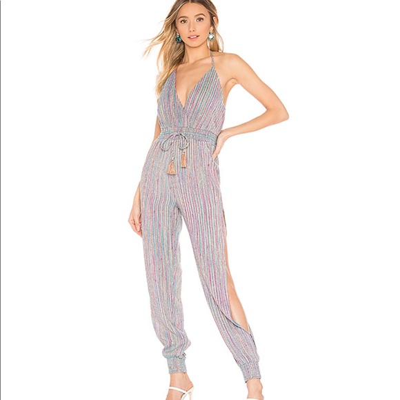 NWT Majorelle Lisbon Jumpsuit in Rainbow Stripe - Picture 2 of 8